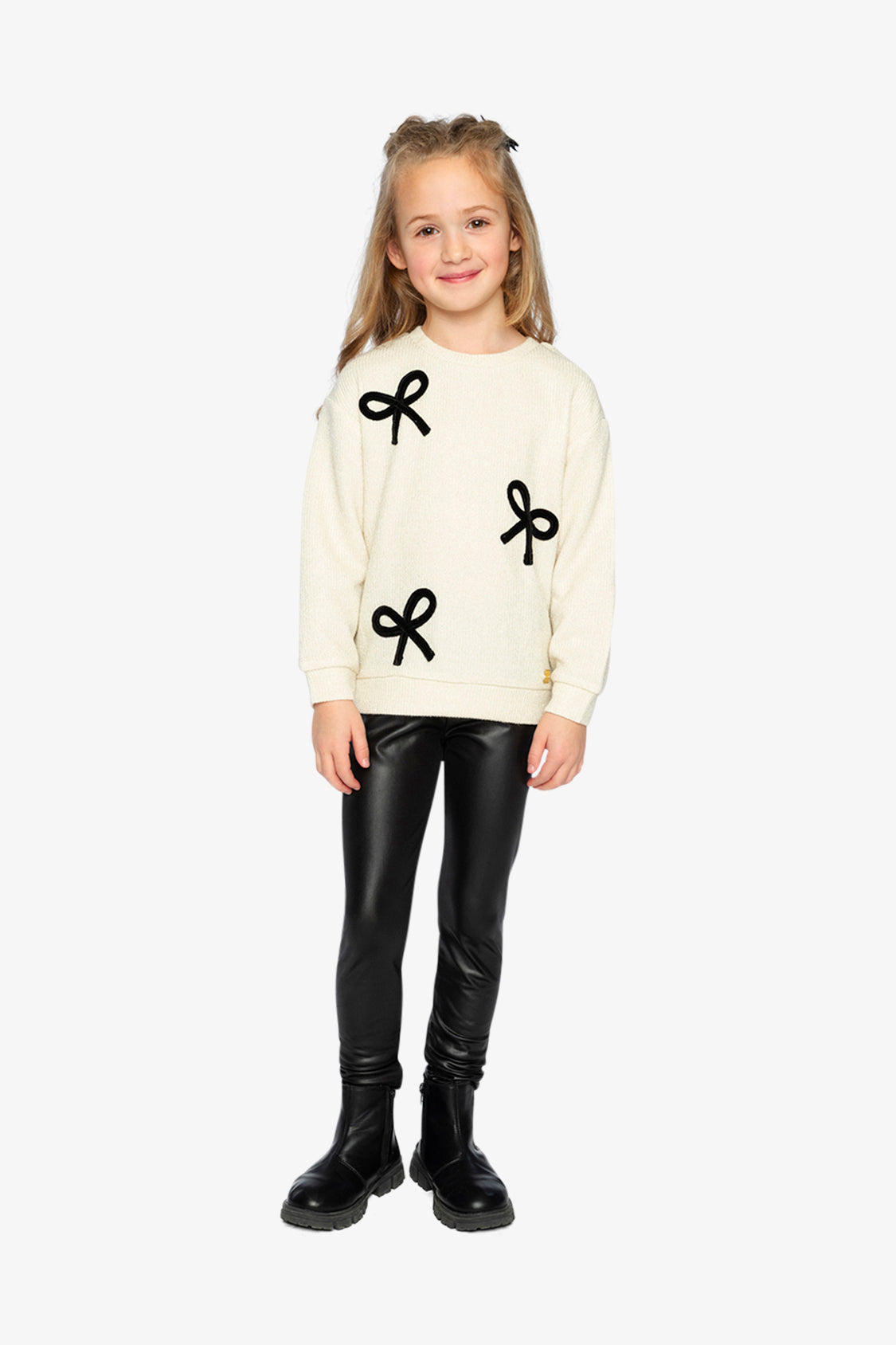 Faux Leather Leggings Black - Image 5