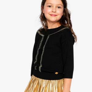 Alternative view of Knitted Sweater Black And Gold