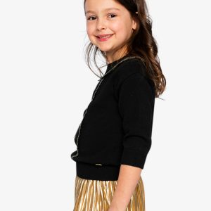 Knitted Sweater Black And Gold - Image 4
