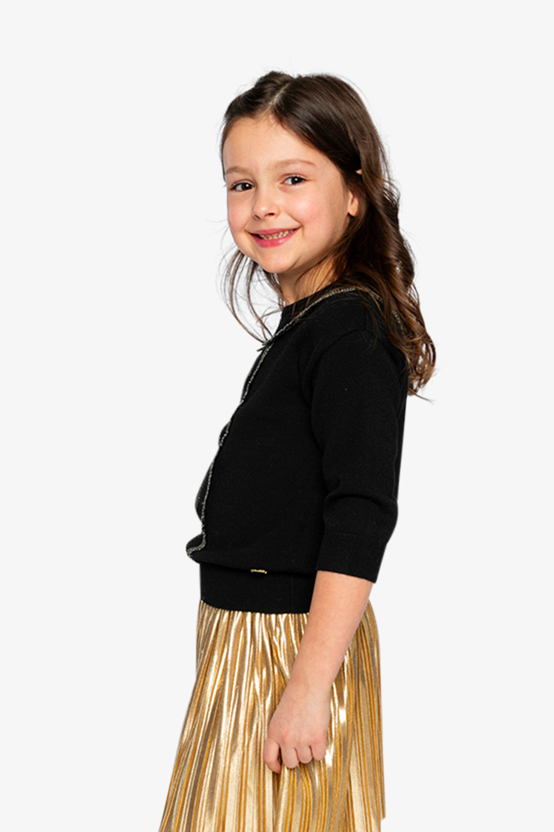 Knitted Sweater Black And Gold - Image 4
