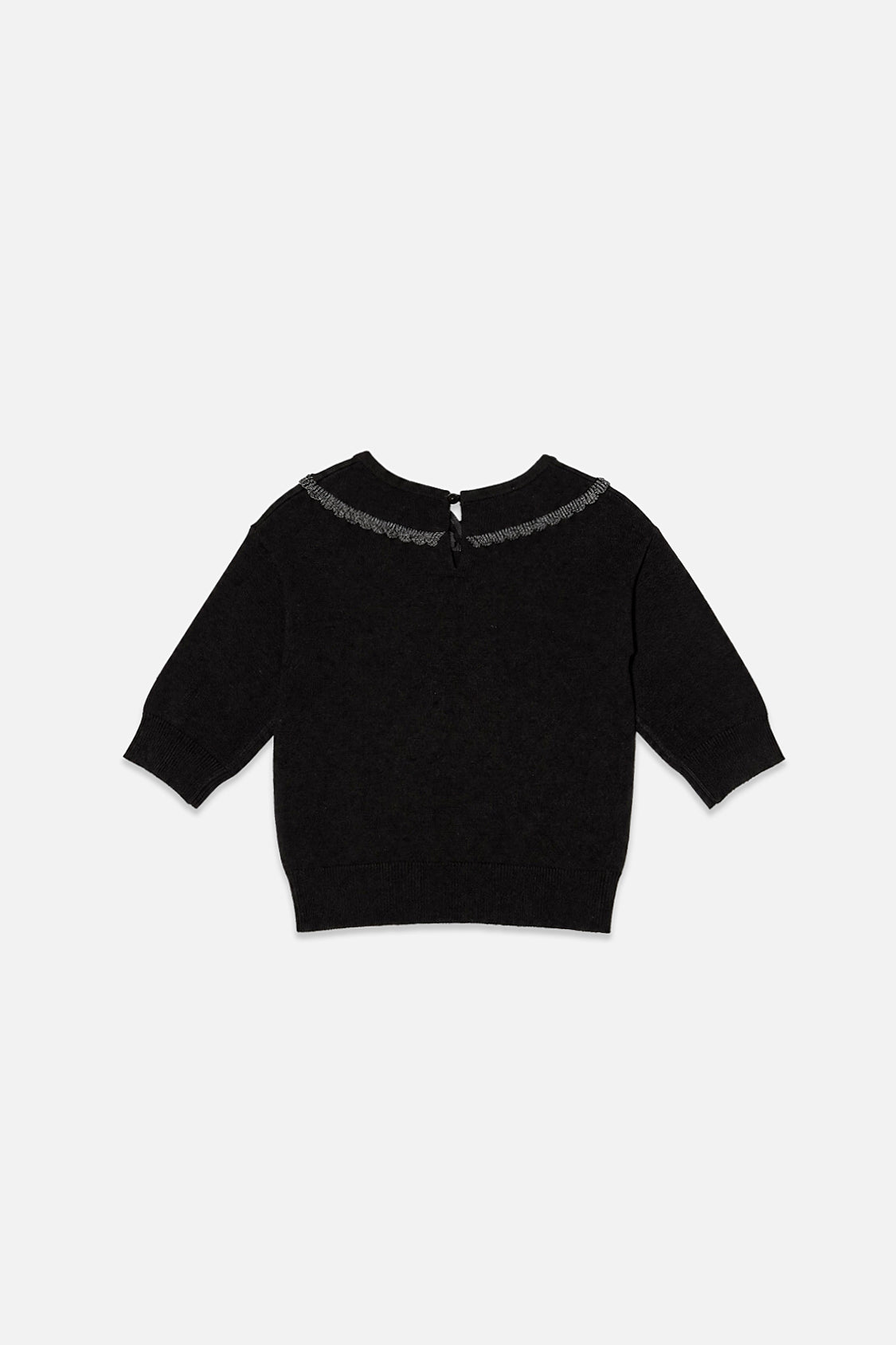 Knitted Sweater Black And Gold - Image 3