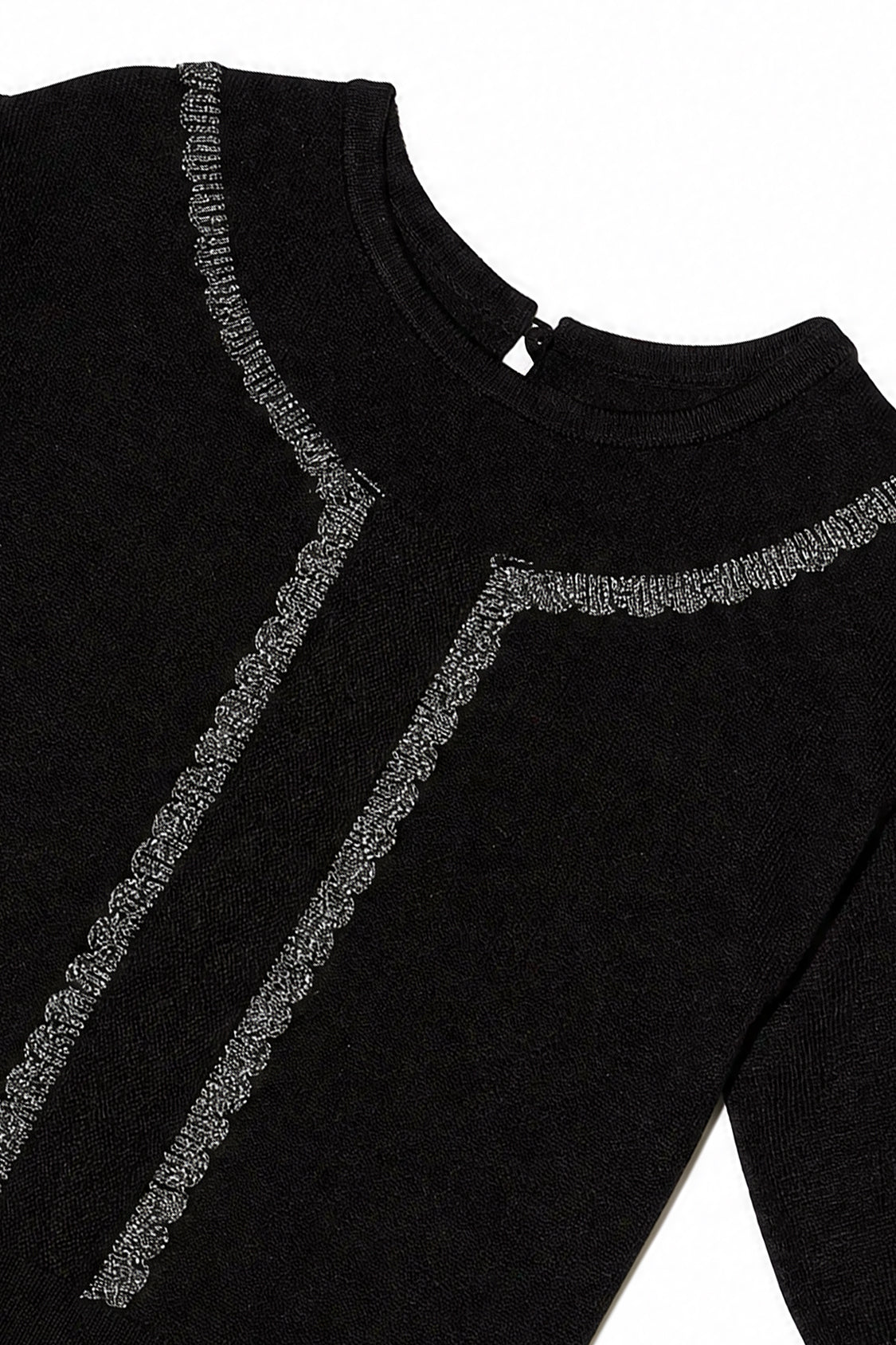 Knitted Sweater Black And Gold - Image 5