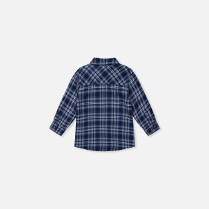 Alternative view of Baby Plaid Shirt Blue And White
