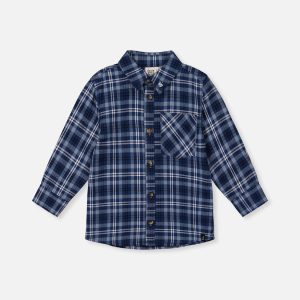 Plaid Shirt Blue And White