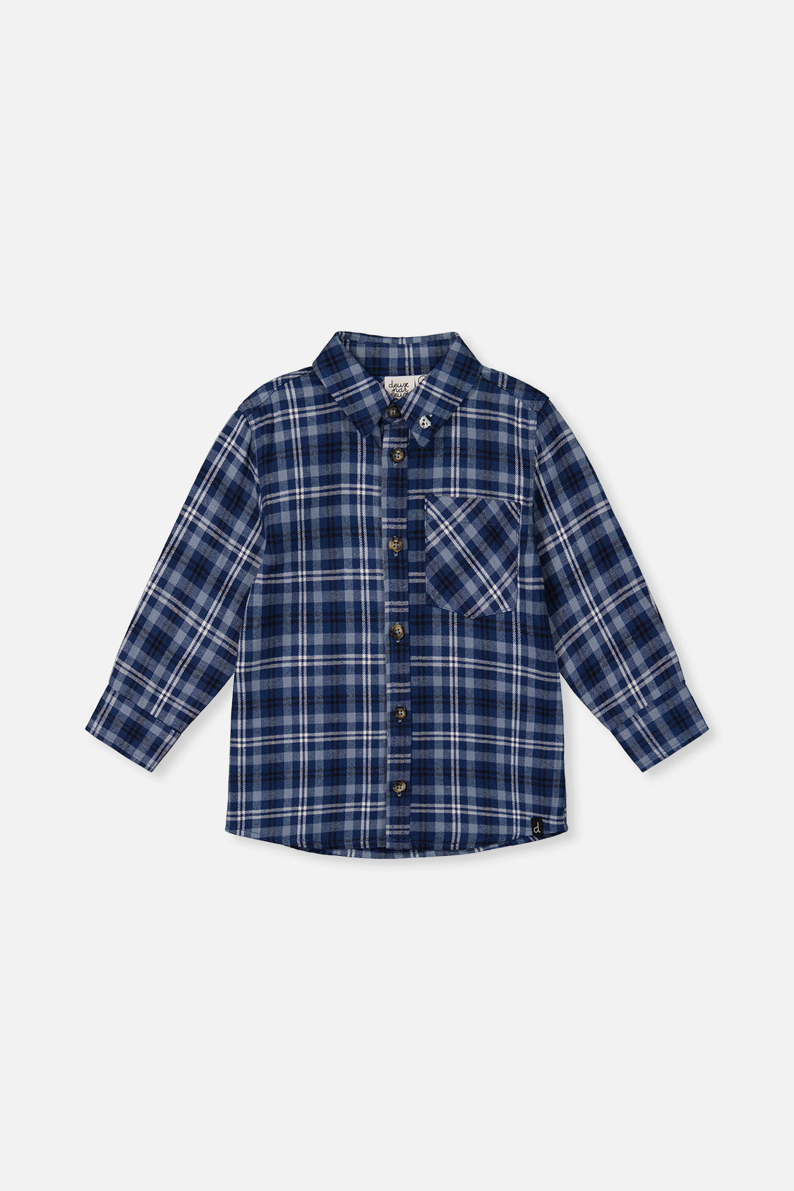 Plaid Shirt Blue And White