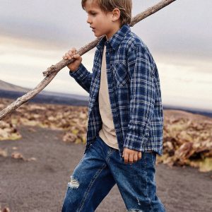 Alternative view of Plaid Shirt Blue And White