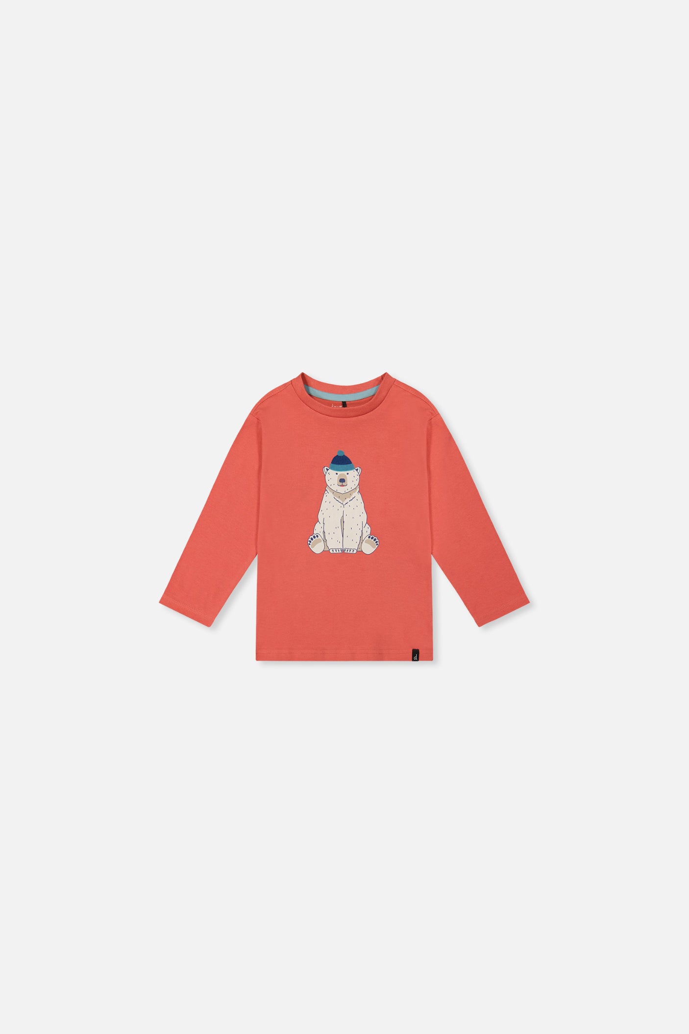 Baby Long Sleeve Organic Cotton T-Shirt Rose Orange