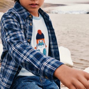 Long Sleeve Raglan Organic Cotton T-Shirt Very Pale Turquoise - Image 2