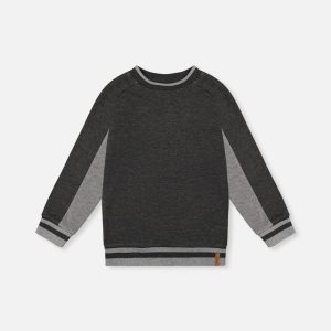 Flat Back Rib Sweatshirt Grey - Image 9