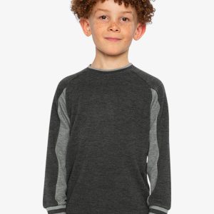 Flat Back Rib Sweatshirt Grey - Image 2