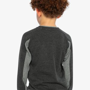 Flat Back Rib Sweatshirt Grey - Image 4