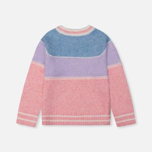 Alternative view of Sweater With Ski Jacquard Light Blue And Light Pink