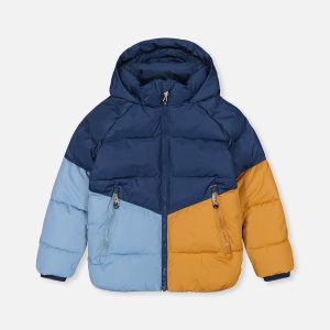 Color-Block Winter Jacket Dark Blue - Image 11