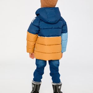Color-Block Winter Jacket Dark Blue - Image 5