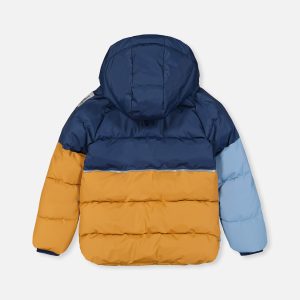 Color-Block Winter Jacket Dark Blue - Image 3