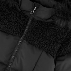 Long Winter Puffer Coat Black - Image 3