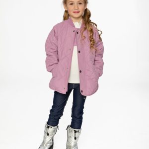 Alternative view of Quilted Raglan Sleeve Jacket Mauve Pink