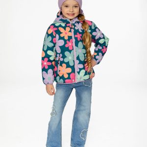 Alternative view of Quilted Mid-Season Jacket Green Floral Print