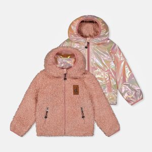 Baby Reversible Mid-Season Jacket Pink