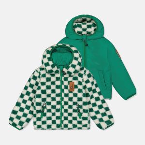 Reversible Mid-Season Jacket Forest Green - Image 11