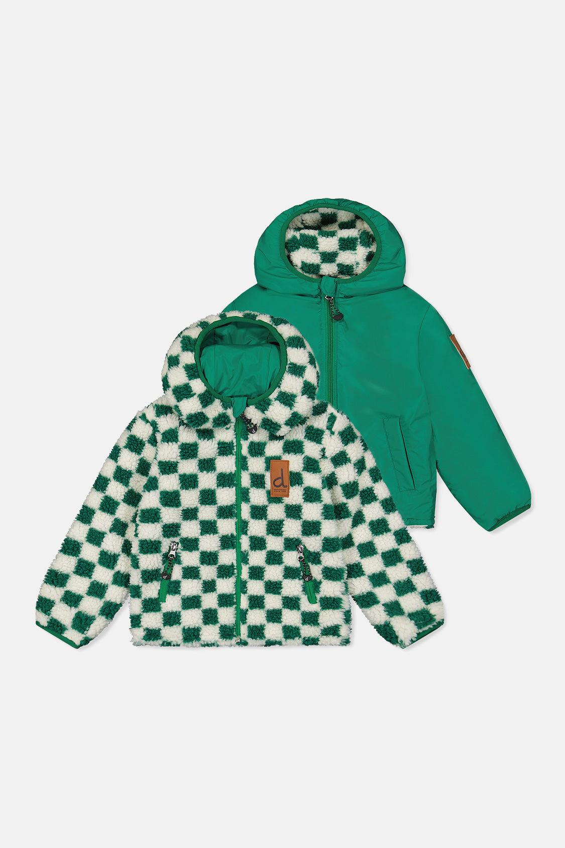Reversible Mid-Season Jacket Forest Green - Image 14