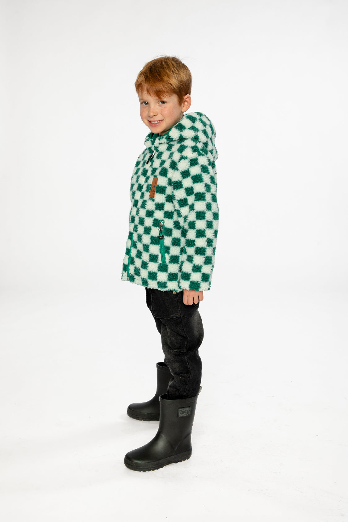 Reversible Mid-Season Jacket Forest Green - Image 3