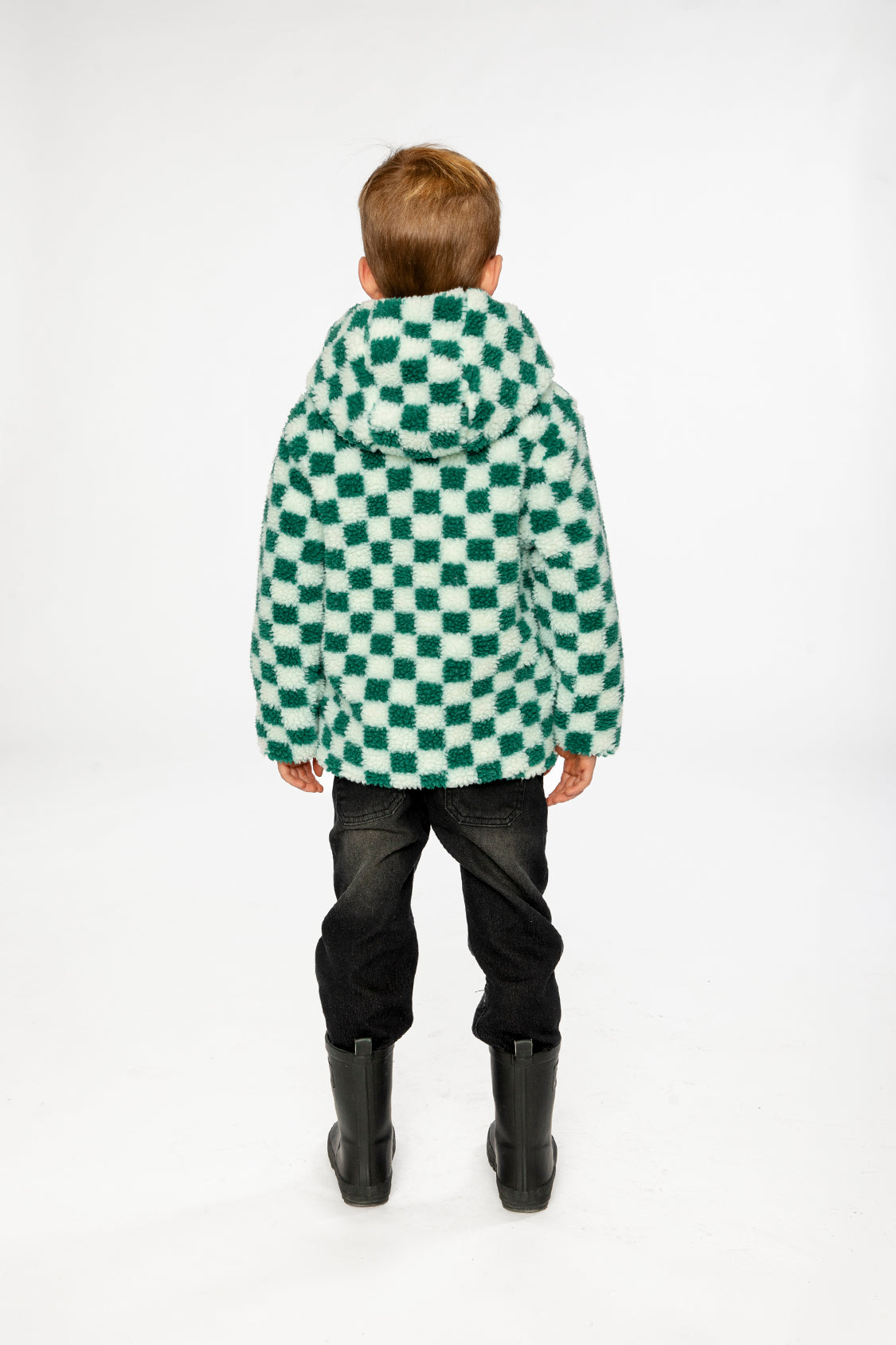 Reversible Mid-Season Jacket Forest Green - Image 4