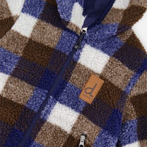 Reversible Mid-Season Jacket Dark Blue And Brown - Image 5