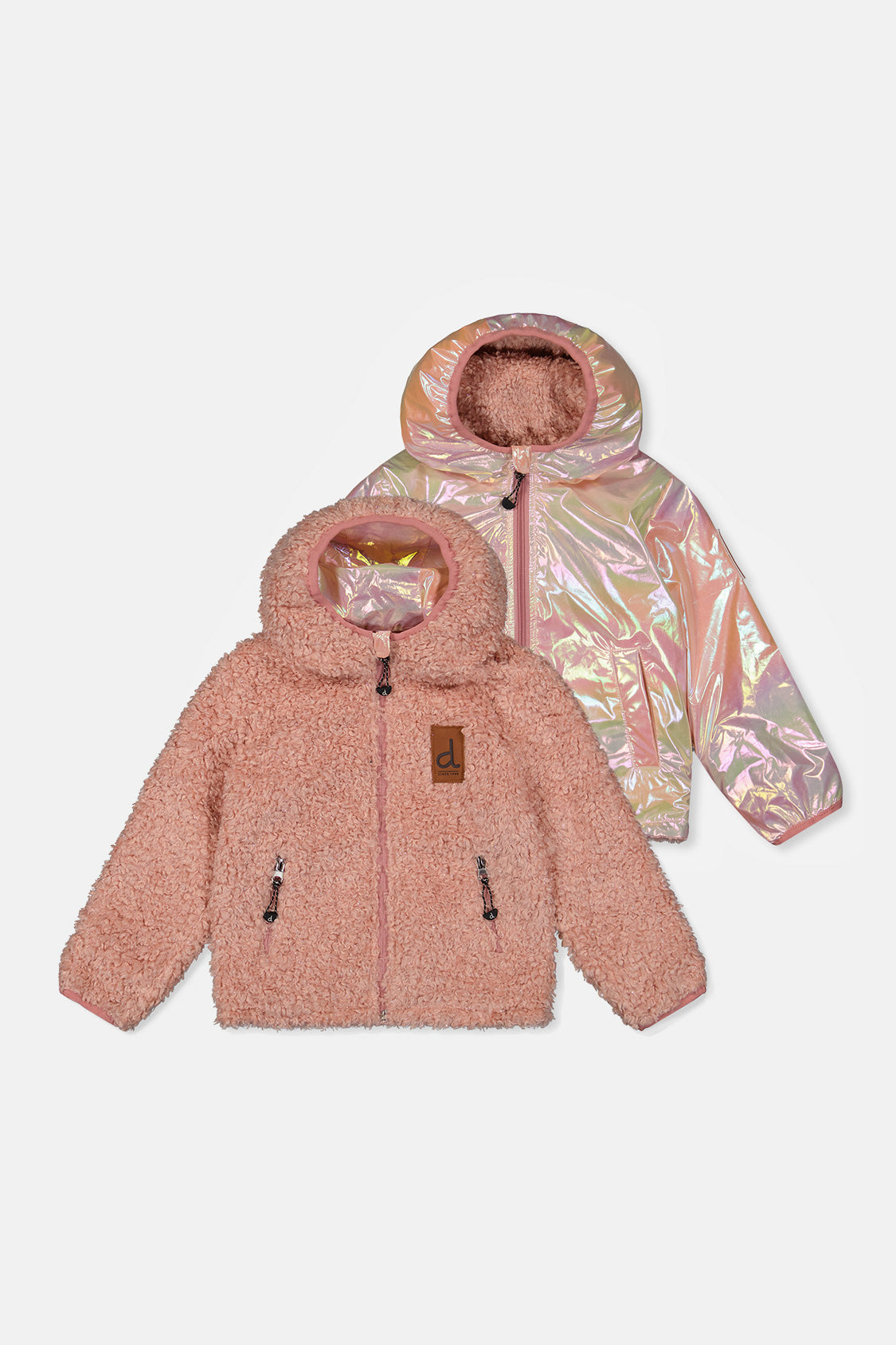 Reversible Mid-Season Jacket Pink - Image 14