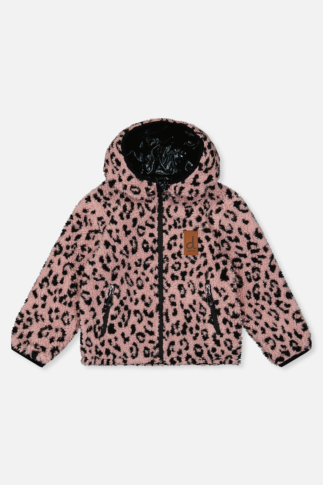Reversible Mid-Season Jacket Pink And Black - Image 5