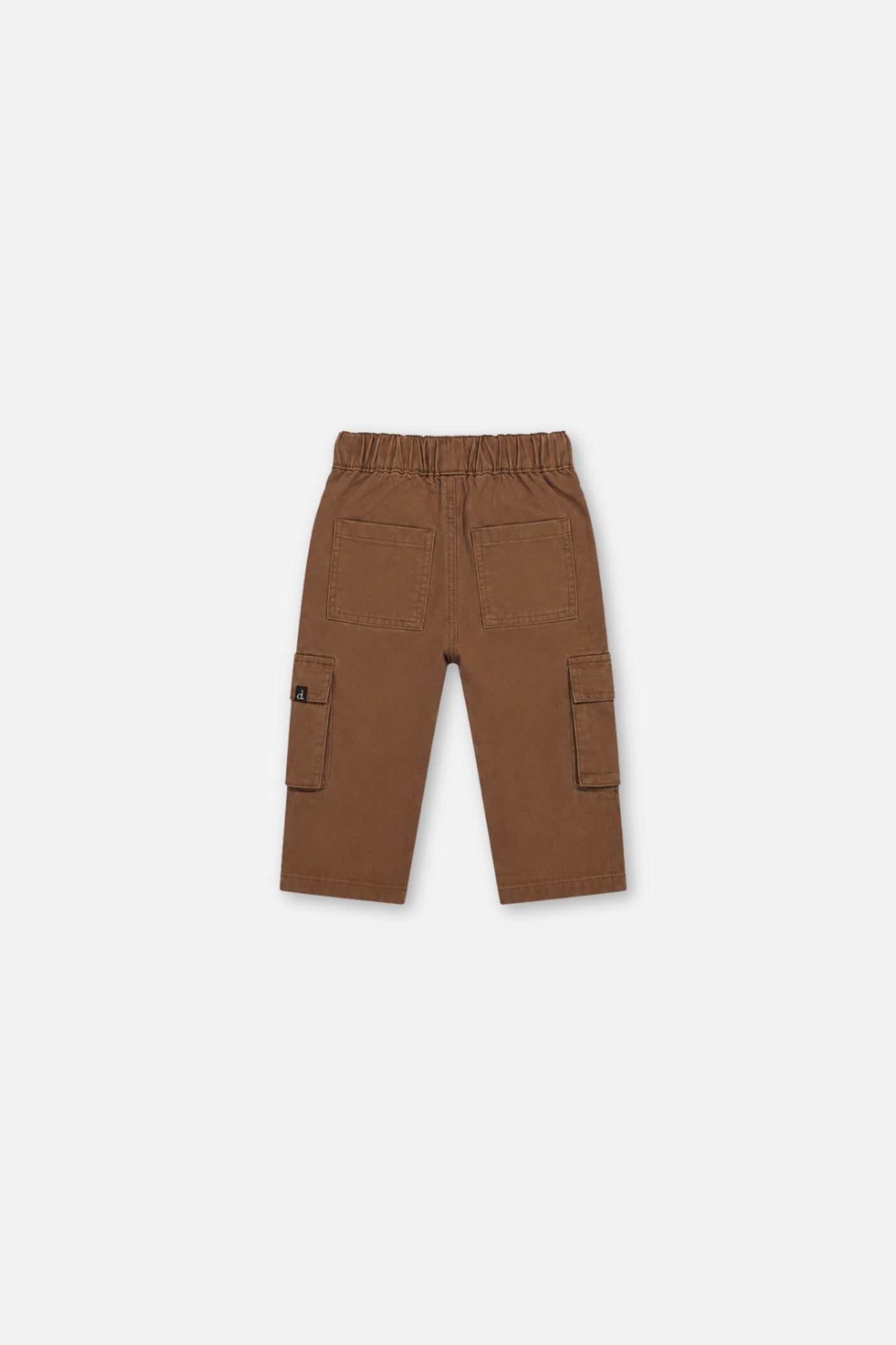 Baby Twill Pants With Cargo Pockets Neutral Brown - Image 2