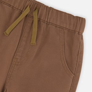 Baby Twill Pants With Cargo Pockets Neutral Brown - Image 3