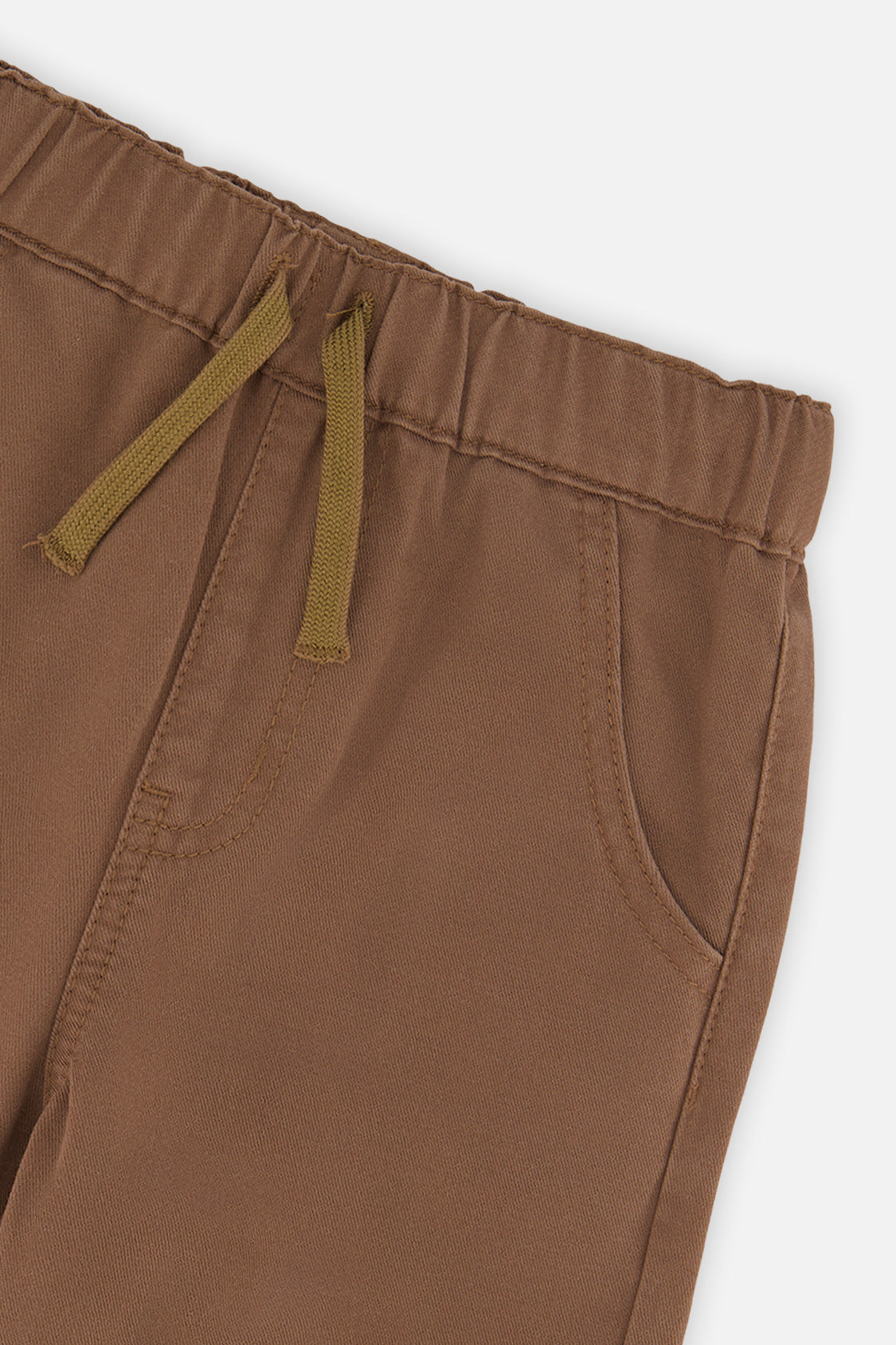 Baby Twill Pants With Cargo Pockets Neutral Brown - Image 3