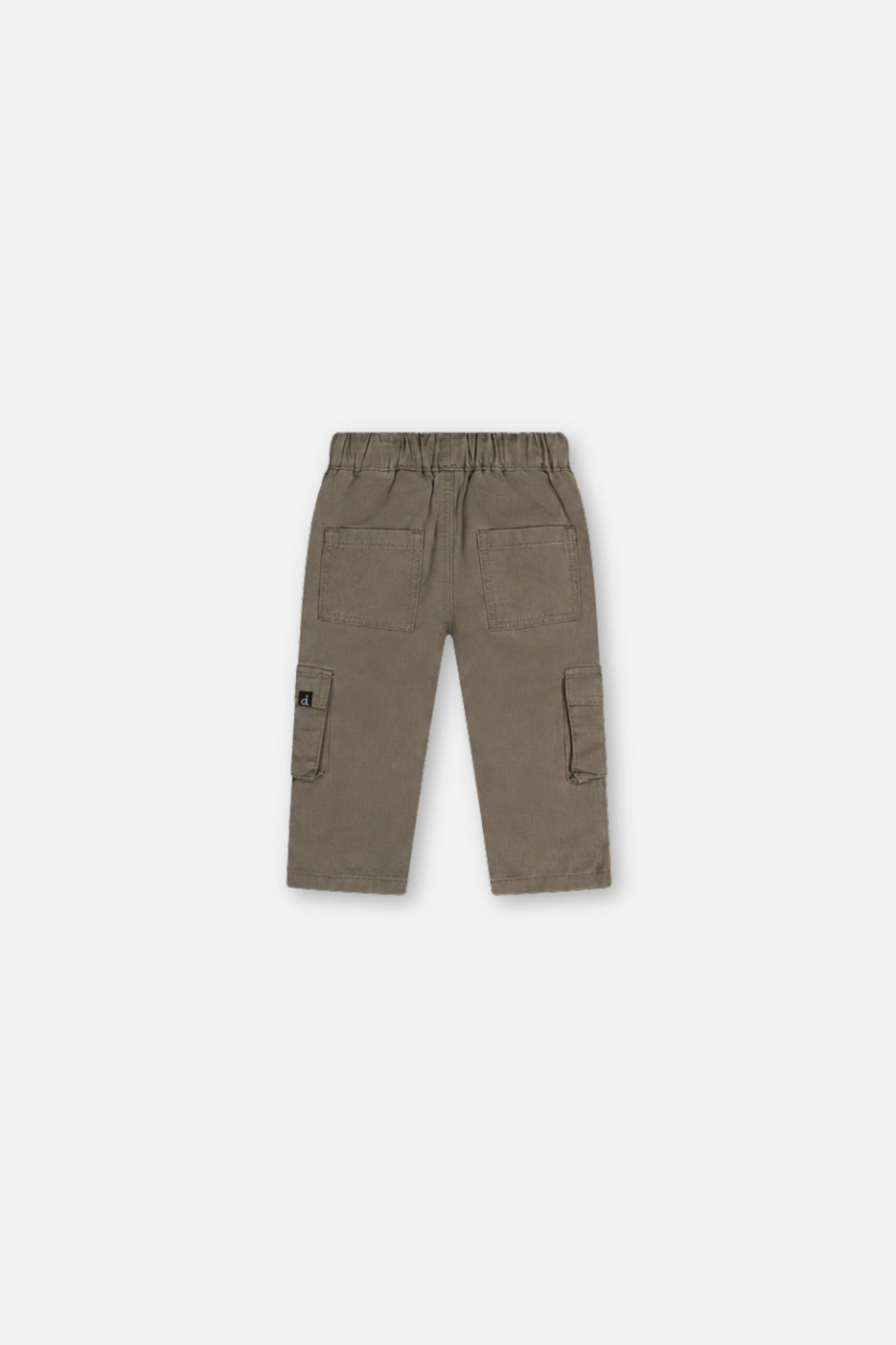Baby Twill Pants With Cargo Pockets Grey - Image 2