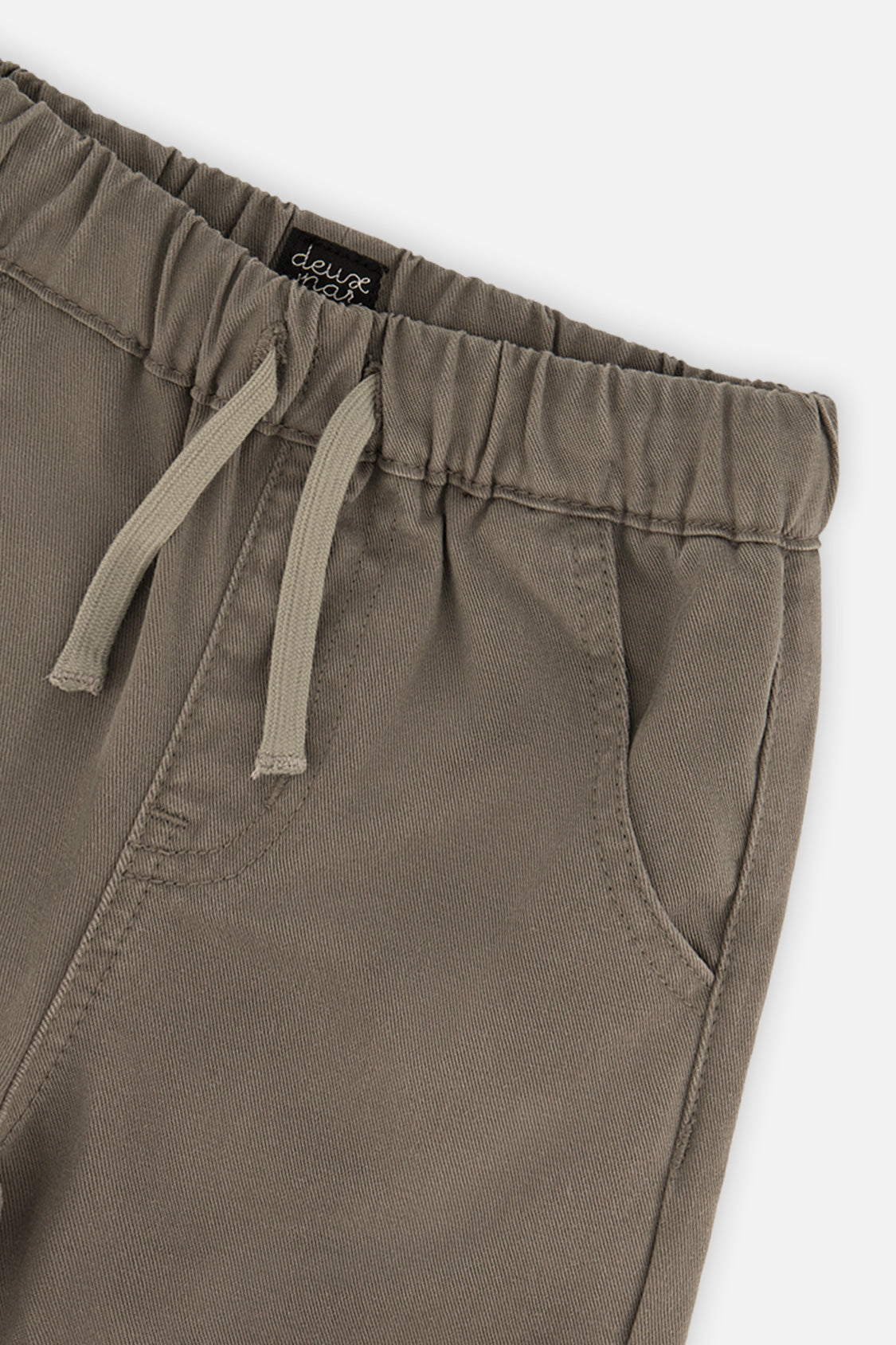 Baby Twill Pants With Cargo Pockets Grey - Image 3