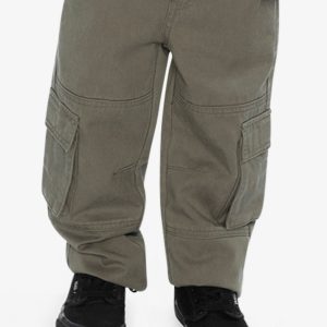 Alternative view of Twill Pants With Cargo Pockets Grey