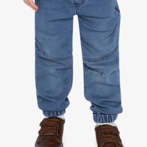 Alternative view of French Terry Denim Jogger Pants Light Blue