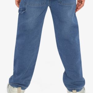 French Terry Denim Pants Light Blue - Image 4