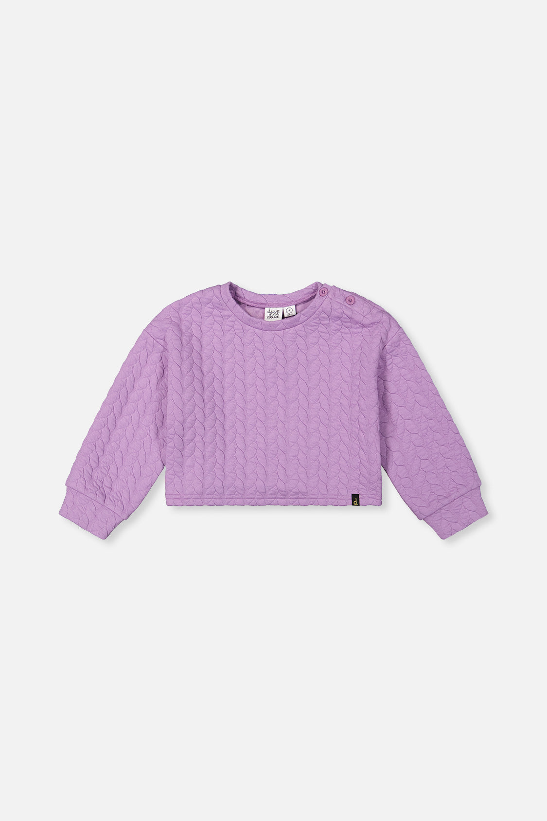 Jacquard Sweatshirt Purple - Image 8