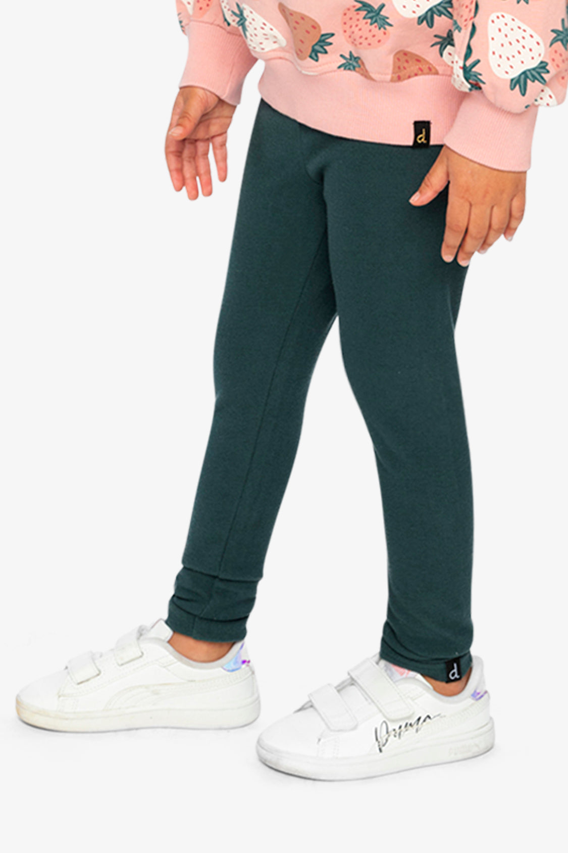Rib Leggings Jasper Printed Green - Image 3