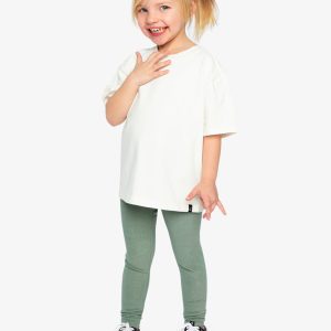 Rib Leggings Green Printed Green - Image 5