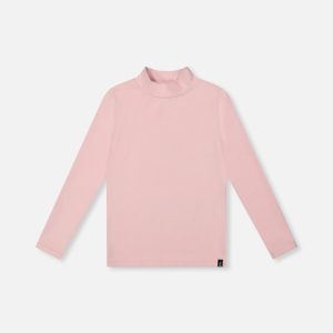 Brushed Rib Mock Neck Top Pale Dusty Pink - Image 12