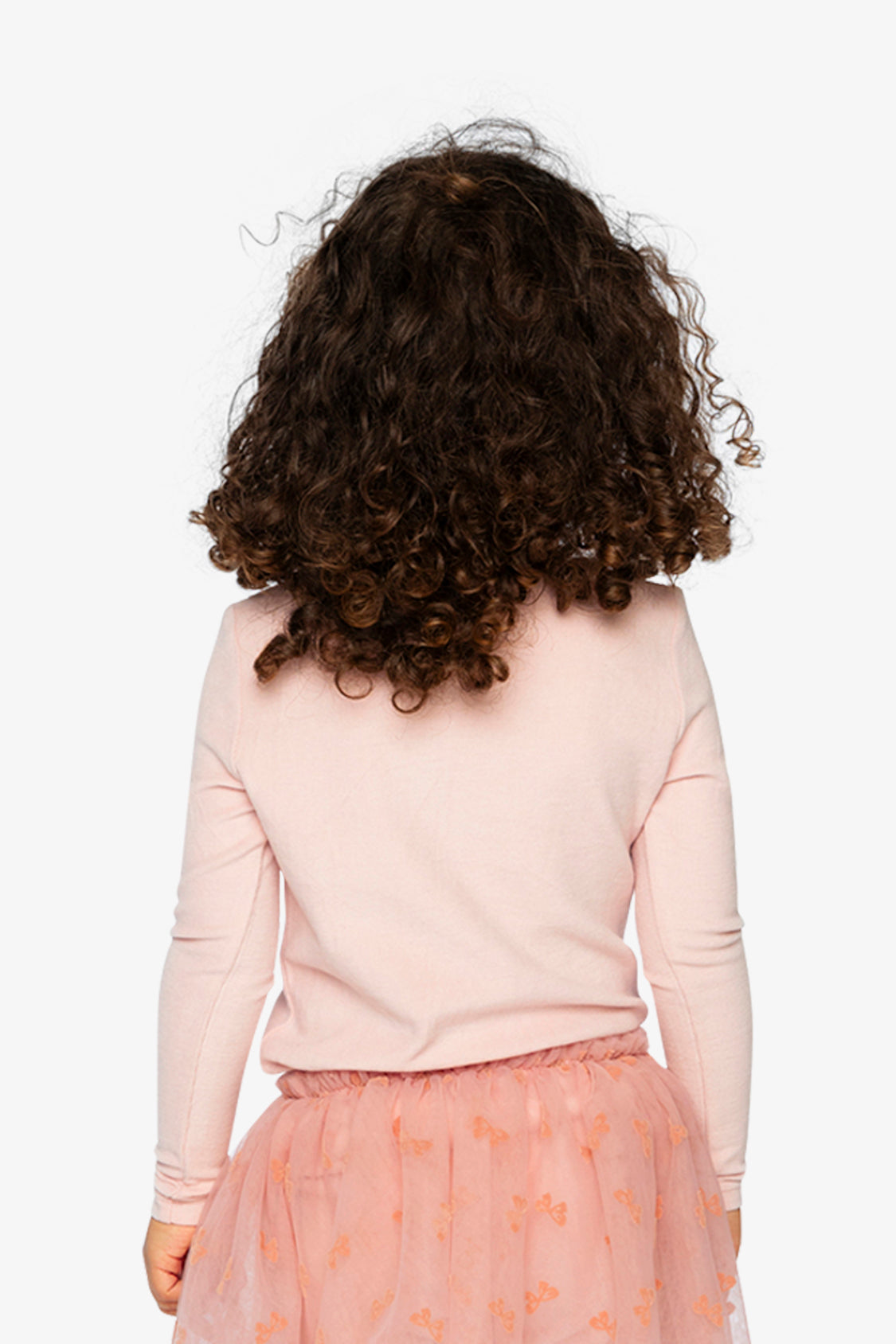 Brushed Rib Mock Neck Top Pale Dusty Pink - Image 4