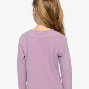 Brushed Rib Crew Neck Top Violet - Image 4