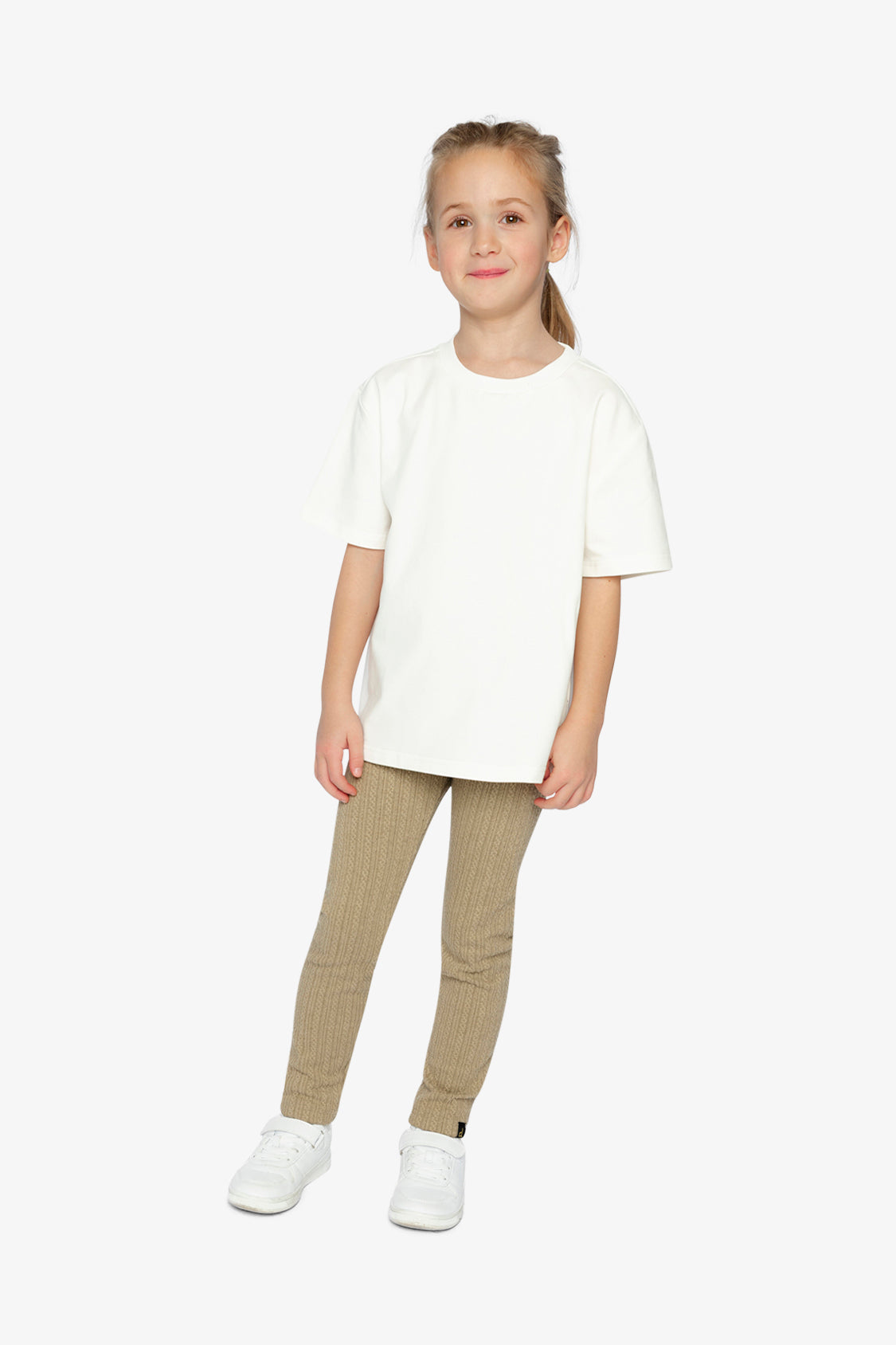 Heavy Jersey Wide Short Sleeve T-Shirt White - Image 5