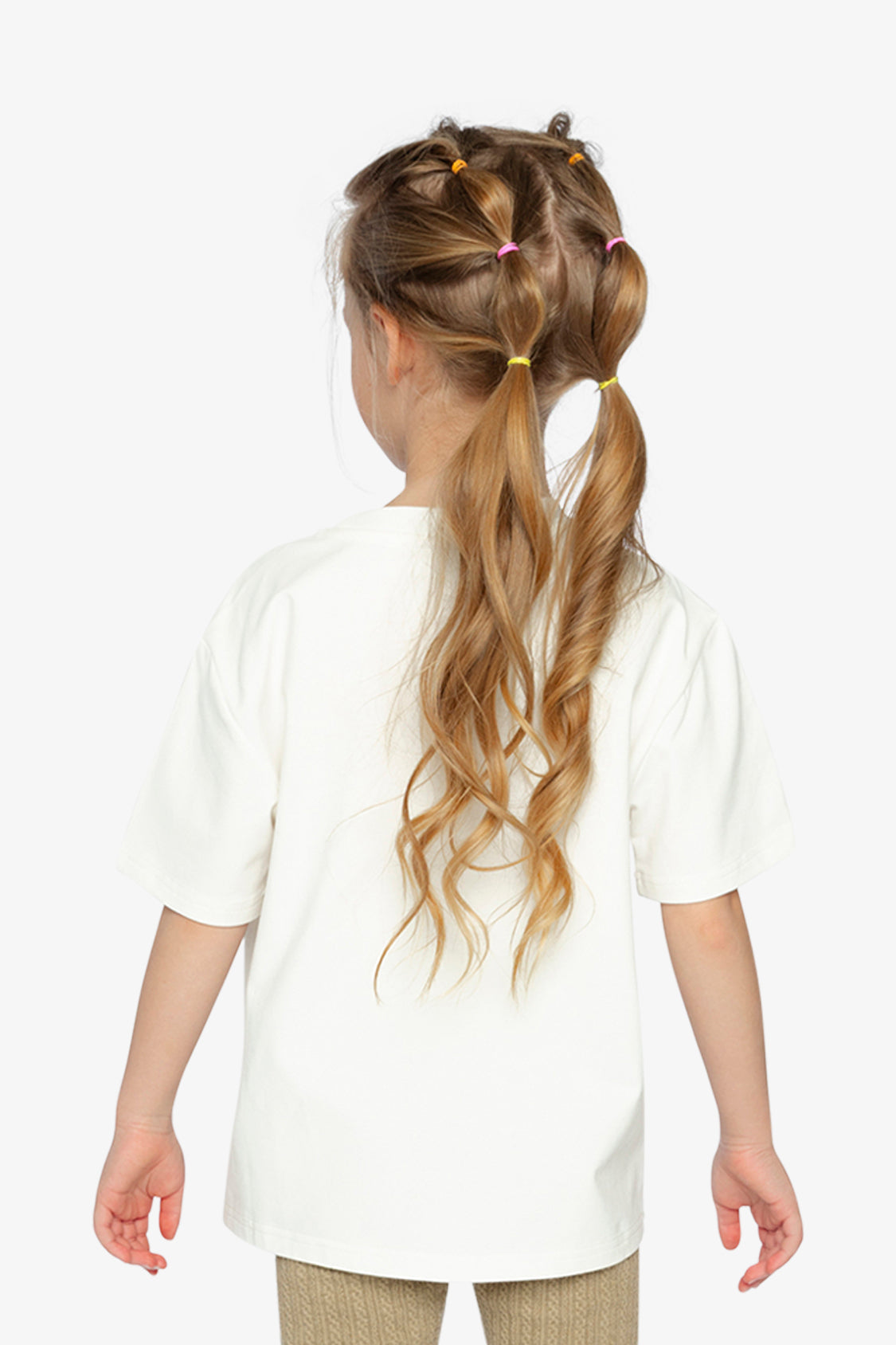 Heavy Jersey Wide Short Sleeve T-Shirt White - Image 4