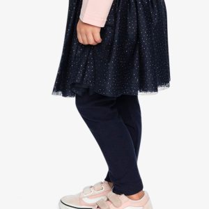 Leggings With Integrated Tulle Skirt Dark Blue - Image 3