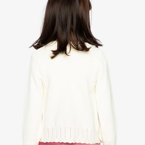 Knit Cardigan Off-White - Image 4