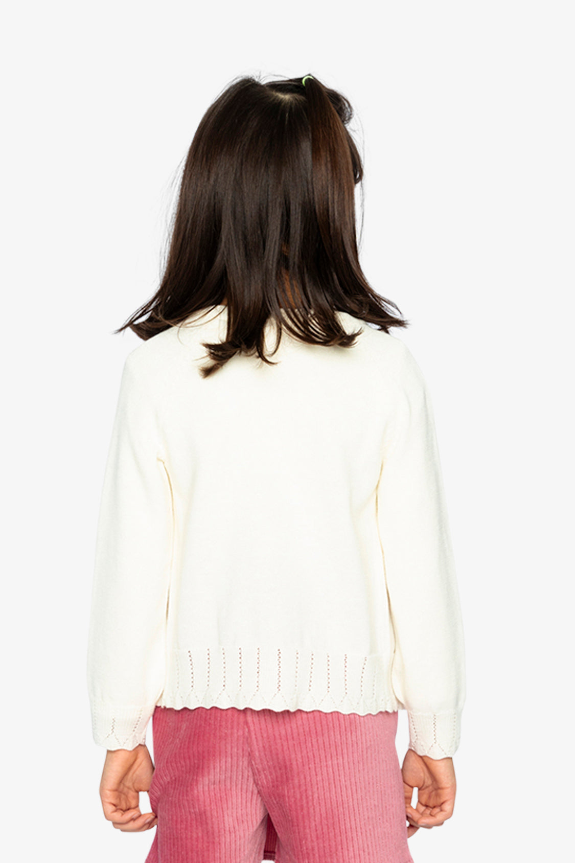 Knit Cardigan Off-White - Image 4