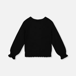 Knit Cardigan Black - Image 2
